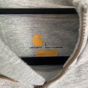 Carhartt Mens Large get half zip Rain Defender